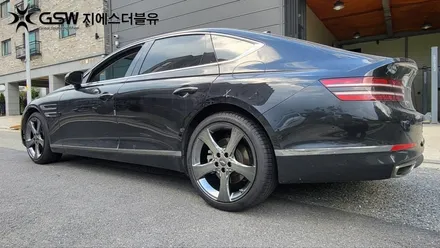 자동차 휠 긁힘 복원 잘하는 업체! 제네시스 G80 20인치 새 휠로 만들기 / 광주 서구 매월동