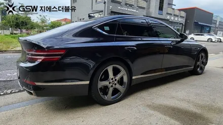 하남 휠복원 제네시스 G80 20인치 반광 스크래치 휠 수리장착 작업 후기 / 광주 서구 매월동