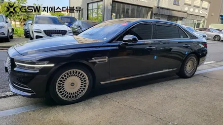 [창원 중고휠] 제네시스 G90 19인치 휠 스크래치로 인한 휠복원 작업 후기 / 광주 서구 매월동