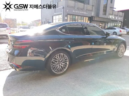 파주 중고휠 제네시스 G70 18인치휠 스크래치 인한 복원 장착 작업 후기 / 광주 서구 매월동