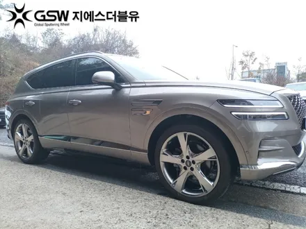 김해 휠복원 제네시스 GV80 22인치휠 상처로 인한 복원 장착 작업 후기 / 광주 서구 매월동