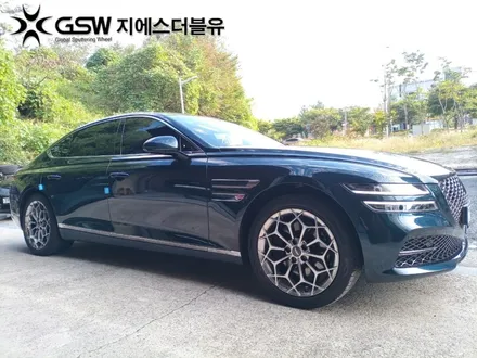 광주 휠복원 제네시스 G80 19인치휠 반광 스크래치 휠복원 잘하는 업체! 지에스 더블유! / 광주 서구 매월동