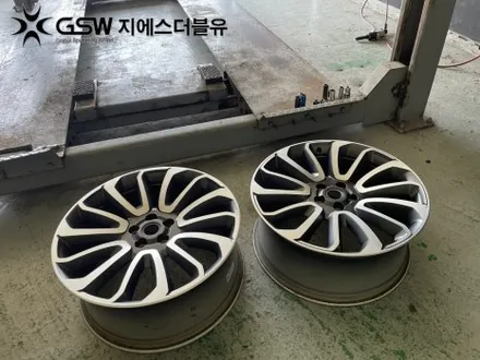 랜드로버휠수리 레인지로버 보그 22인치휠 컷팅휠 작업 후기 / 광주 서구 매월동