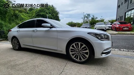 대전휠복원 제네시스 DH 19인치휠 반광 스크래치 작업 후기 / 광주 서구 매월동
