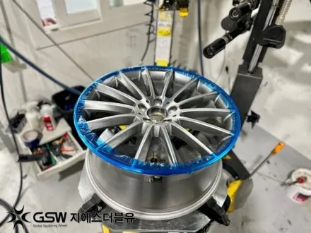 벤츠 E클래스 20인치휠 다이아컷팅 부산 휠복원 잘하는 업체! GSW! / 광주 서구 매월동