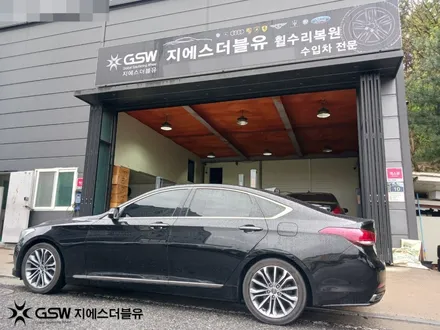 수원 제네시스 DH 18인치휠 컷팅 휠복원 잘하는 업체! GSW! / 광주 서구 매월동