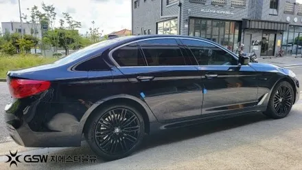 강남 휠도색 BMW 540I 19인치 블랙유광 작업 후기 / 광주 서구 매월동
