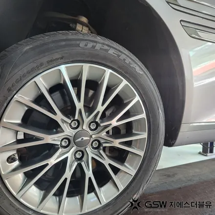 광주 제네시스 G80 18인치휠 다이아컷팅 휠복원 후기 / 광주 서구 매월동