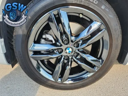 [BMW 휠도색] 블랙크롬 휠도색 BMW X1 18인치 컷팅휠 순정휠 휠복원 부터 도색까지 작업 후기 / 광주 서구 매월동