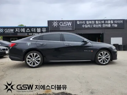 부천 휠수리 쉐보레 올뉴 말리부 19인치휠 스크래치로 인한 수리장착 작업 후기 / 광주 서구 매월동