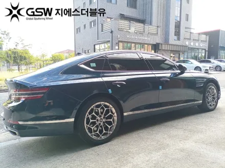 광주 휠복원 제네시스 G80 19인치휠 반광 스크래치 휠복원 잘하는 업체! 지에스 더블유! / 광주 서구 매월동