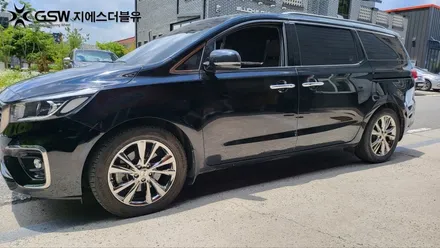 전주 휠도색 카니발 19인치휠 화이트 크롬 휠도색 작업 후기 / 광주 서구 매월동