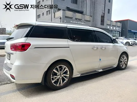 군산 카니발 19인치휠 화이트 크롬 휠도색 작업 후기 / 광주 서구 매월동