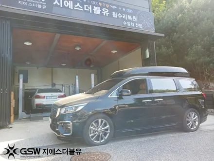 완주 카니발 19인치휠 도장면 떨어짐으로 인한 화이트 크롬 휠도색 작업 후기 / 광주 서구 매월동
