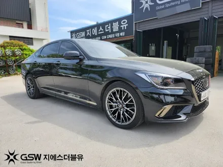 중고휠 제네시스 G80 스포츠휠 19인치 반광 스크래치 작업 잘하는 업체! GSW! / 광주 서구 매월동