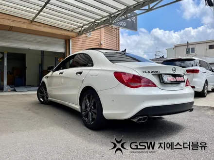 대구 휠도색 벤츠 CLA 200D 18인치 블랙크롬 작업 후기 / 광주 서구 매월동