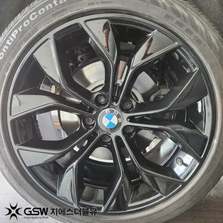 BMW X4 휠도색 후기 광주 19인치 블랙 유광 도색 사례 / 광주 서구 매월동