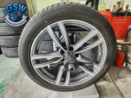 광주 BMW 740D 19인치 주차 상처로 인한 다이아컷팅 휠복원 작업 후기 / 광주 서구 매월동
