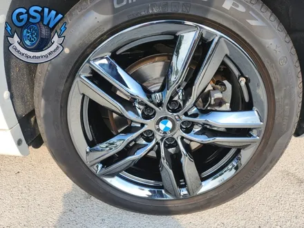 [BMW 휠도색] 블랙크롬 휠도색 BMW X1 18인치 컷팅휠 순정휠 휠복원 부터 도색까지 작업 후기 / 광주 서구 매월동