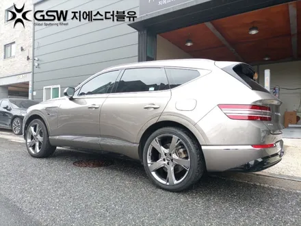 김해 휠복원 제네시스 GV80 22인치휠 상처로 인한 복원 장착 작업 후기 / 광주 서구 매월동