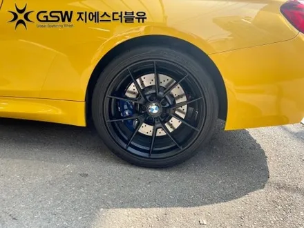 화성휠도색 BMW M4 19인치휠 블랙무광 작업 후기 / 광주 서구 매월동