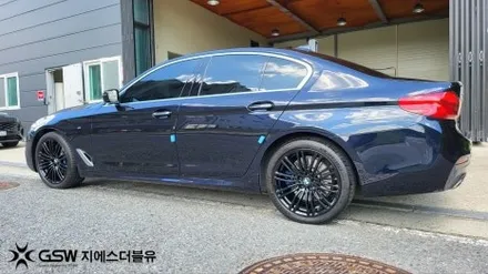 강남 휠도색 BMW 540I 19인치 블랙유광 작업 후기 / 광주 서구 매월동