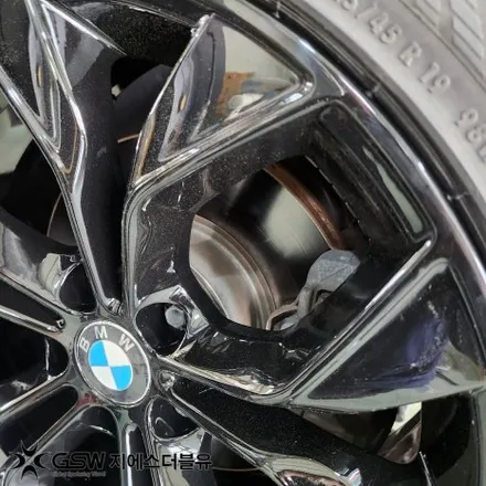 BMW X4 휠도색 후기 광주 19인치 블랙 유광 도색 사례 / 광주 서구 매월동