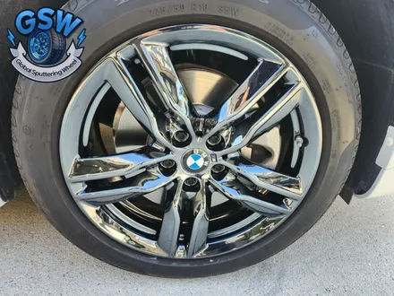 [BMW 휠도색] 블랙크롬 휠도색 BMW X1 18인치 컷팅휠 순정휠 휠복원 부터 도색까지 작업 후기 / 광주 서구 매월동
