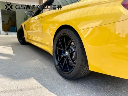 화성휠도색 BMW M4 19인치휠 블랙무광 작업 후기 / 광주 서구 매월동