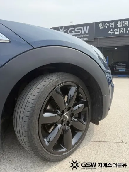 전주 미니 클럽맨S 휠도색 18인치 블랙유광 변경 후기 / 광주 서구 매월동