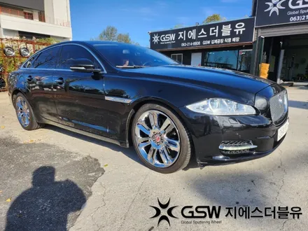 재규어 XJ 20인치휠 창원 휠도색 화이트 크롬 도색 작업 후기! / 광주 서구 매월동