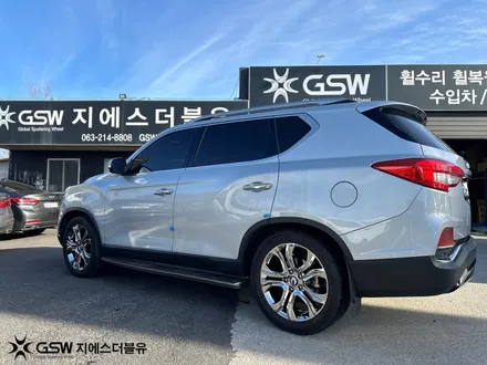 전주 G4렉스턴 휠도색 후기 20인치 화이트 크롬 휠복원 / 광주 서구 매월동