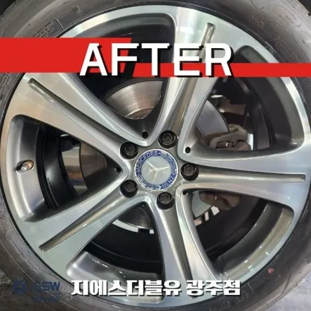 광주 휠복원 제네시스 GV80 22인치 다이아컷팅 휠, 사진만 보고 GSW를 찾아오신 이유 / 광주 서구 매월동