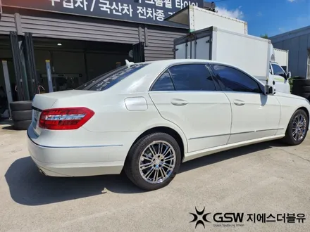 벤츠 휠도색 E클래스 17인치휠 화이트 크롬 도색 잘하는 업체! 지에스더블유! / 광주 서구 매월동