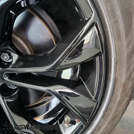 BMW X4 휠도색 후기 광주 19인치 블랙 유광 도색 사례 / 광주 서구 매월동