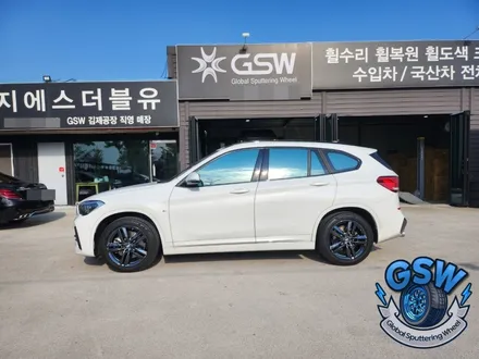 [BMW 휠도색] 블랙크롬 휠도색 BMW X1 18인치 컷팅휠 순정휠 휠복원 부터 도색까지 작업 후기 / 광주 서구 매월동