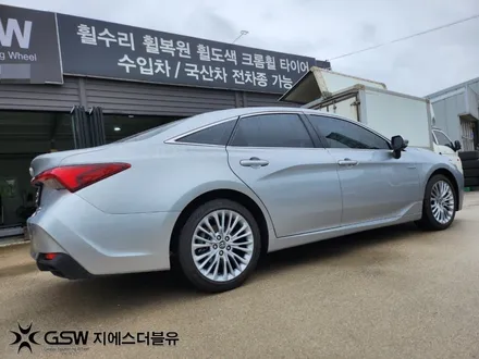 판교휠복원 도요타 아발로 18인치 실버 스크래치 작업 후기 / 광주 서구 매월동