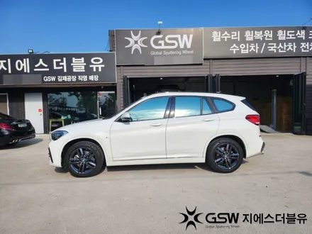 용인중고휠 BMW X1 18인치휠 블랙크롬 휠도색 작업 후기 / 광주 서구 매월동