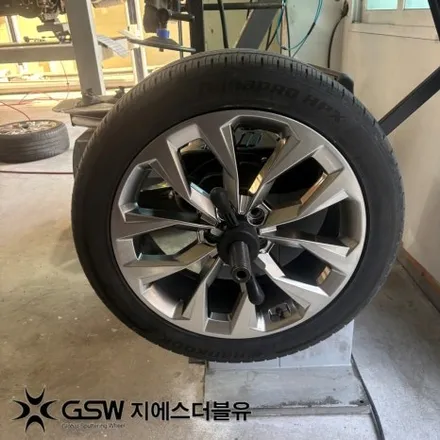청주휠복원 쏘렌토 MQ4 20인치 반광 스크래치 작업 후기 / 광주 서구 매월동