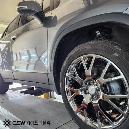 광주 휠도색 잘하는곳 더뉴 트랙스 순정휠 화이트크롬 도색 후기 / 광주 서구 매월동