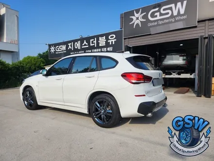 [BMW 휠도색] 블랙크롬 휠도색 BMW X1 18인치 컷팅휠 순정휠 휠복원 부터 도색까지 작업 후기 / 광주 서구 매월동