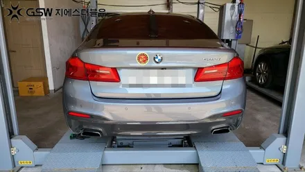 [광주 중고휠] BMW 520D 18인치 휠 긁힘으로 인한 다이아컷팅 휠 수리장착 작업 후기 / 광주 서구 매월동