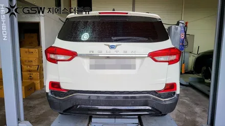 [포항 중고휠] G4 렉스턴 20인치 휠 상처로 인한 화이트 크롬 휠도색 작업 후기 / 광주 서구 매월동