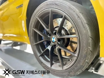 화성휠도색 BMW M4 19인치휠 블랙무광 작업 후기 / 광주 서구 매월동