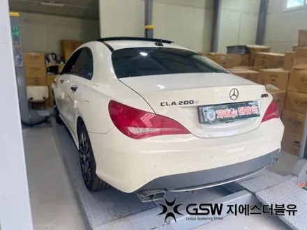부산 벤츠 CLA 200D 18인치휠 블랙크롬 휠도색 작업 후기 / 광주 서구 매월동