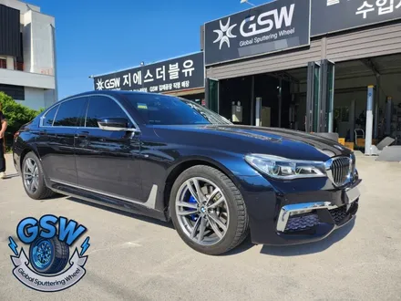 광주 BMW 740D 19인치 주차 상처로 인한 다이아컷팅 휠복원 작업 후기 / 광주 서구 매월동