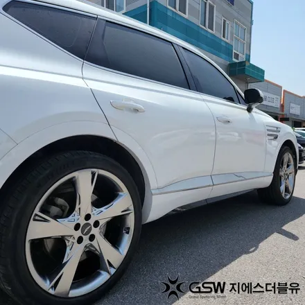 대구 제네시스 GV80 22인치휠 반광 스퍼터링 휠복원 작업 후기 / 광주 서구 매월동