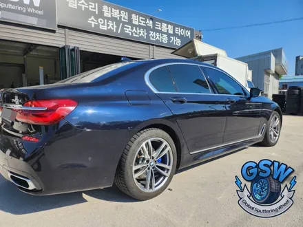 광주 BMW 740D 19인치 주차 상처로 인한 다이아컷팅 휠복원 작업 후기 / 광주 서구 매월동