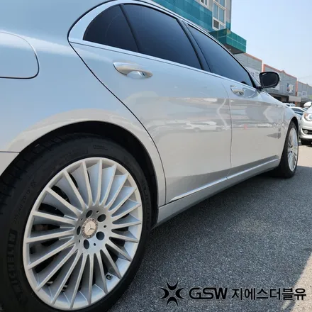 하남 휠복원 벤츠 S350D 19인치휠 실버 스크래치 작업 후기 / 광주 서구 매월동