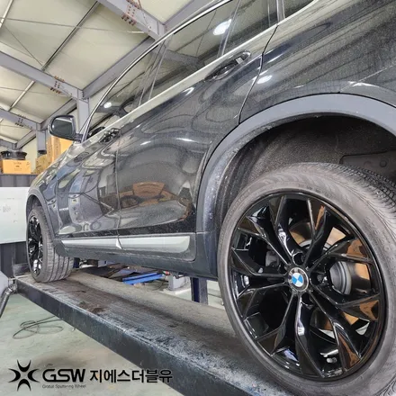 BMW X4 휠도색 후기 광주 19인치 블랙 유광 도색 사례 / 광주 서구 매월동